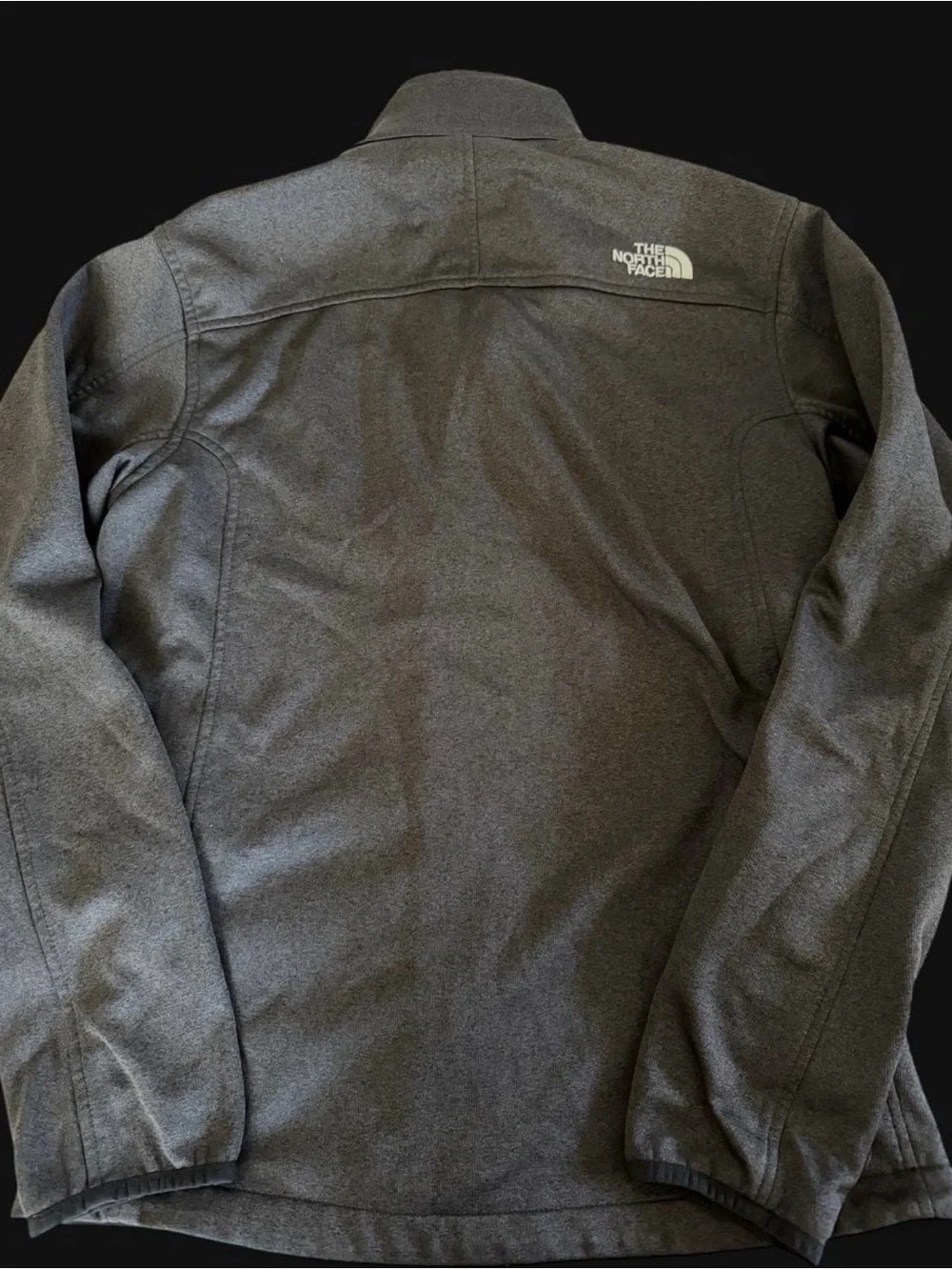 The North Face Mens Dark Gray Full-Zip Fleece Jacket